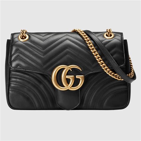 gucci marmont nera usata|gucci borse a spalla.